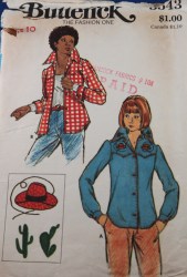 3543 MS WESTERN YOKE LS SHIRT,EMBROIDERY TRANSFR PATTERN 12